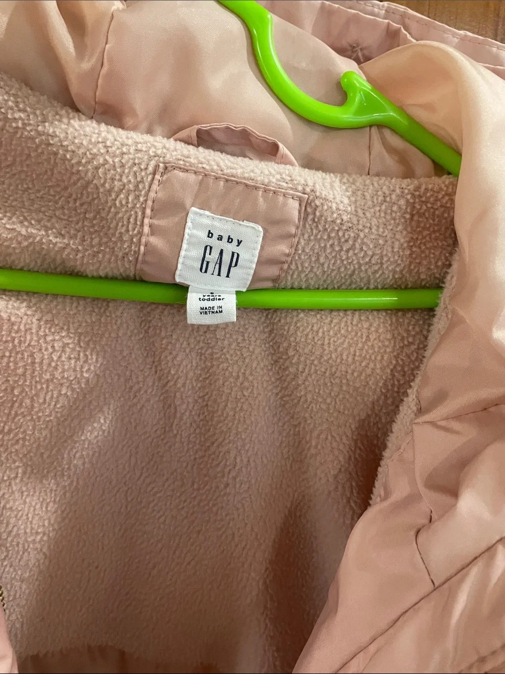 GAP Light Pink Hooded Puffer Coat